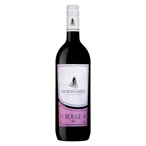 Nicolas Laloux Red Wine Fruity & Light 11% Alcohol 1 L (bottle)