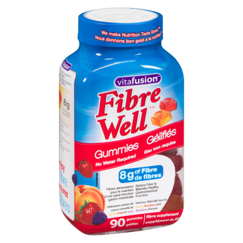 Vitafusion Fiber Well Fiber Supplements Gummies 90 EA Voilà Online Groceries & Offers
