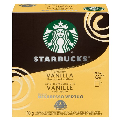Starbucks Coffee Pods Creamy Vanilla 8 Capsules 100 g