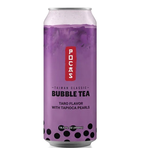 Pocas Bubble Tea Taro With Tapioca 490 ml (can)