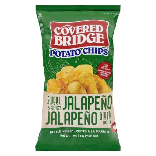 Covered Bridge Potato Chips Sweet & Spicy Jalapeno 170 g