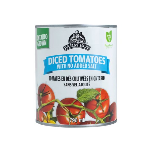Farm Boy Canned Diced Tomatoes No Salt Added 796 ml