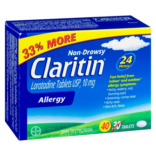 Claritin 30 + Trial 10 Allergy Tablets 40 EA