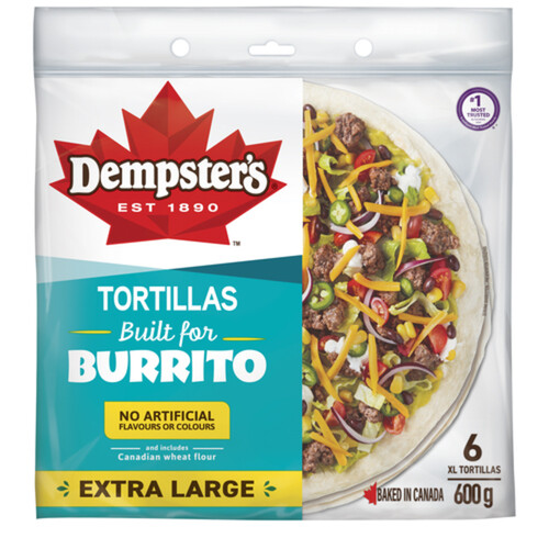 Dempster’s Burrito Tortillas White Extra Large 600 g