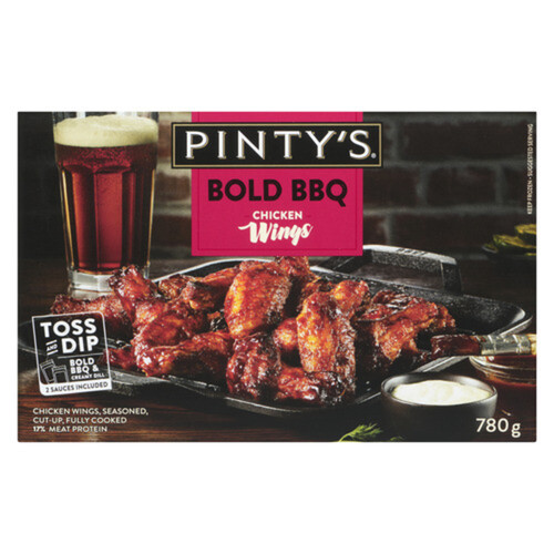 Pinty's  Frozen Chicken Wings Bold BBQ 780 g