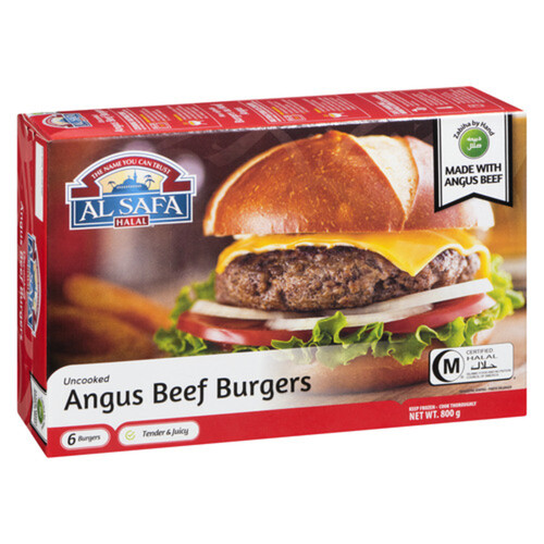 Al Safa Halal Frozen Burger Angus Beef 800 g