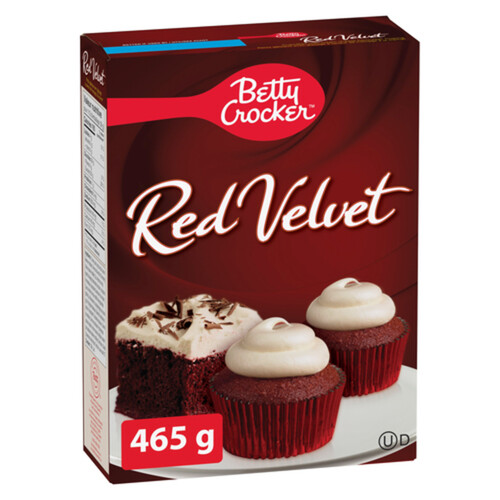 Betty Crocker Red Velvet Cupcake Mix Frosting Included 12 Servings 465 g