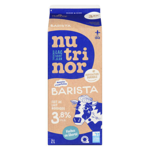 Nutrinor Barista 3.8% Milk 2 L - Voilà Online Groceries & Offers