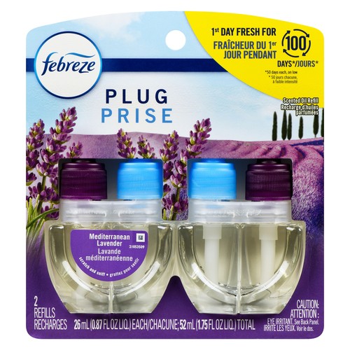 Febreze Plug Air Freshener Scented Oil Refill Mediterranean Lavender 52 ml