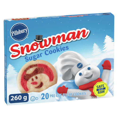 Pillsbury Ready To Bake Sugar Cookies Snowman 260 g