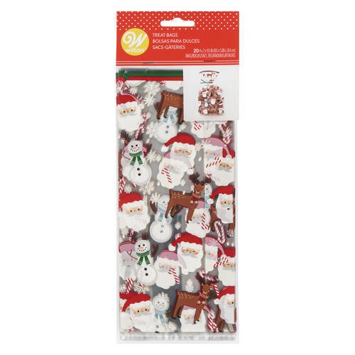 Wilton Treat Bags Christmas Santa Standard 20 Pack