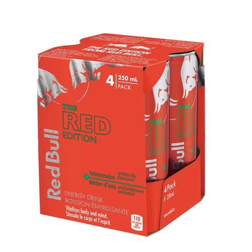 Red Bull Energy Drink The Red Edition Watermelon 4 x 250 ml (cans)