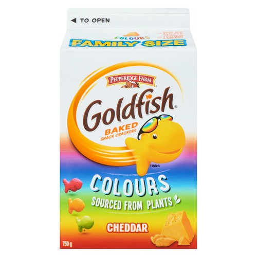 Pepperidge Farm Goldfish Baked Crackers Snack Colours Cheddar 750 g