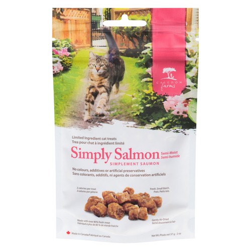 Caledon Farms Limited Ingredient Cat Treats Simply Salmon Semi-Moist 57 g