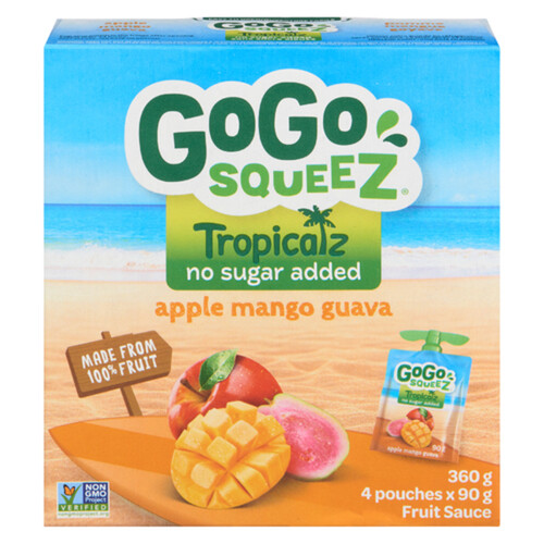 Gogo Squeez Apple Sauce Tropical Apple Mango Guava 360 g