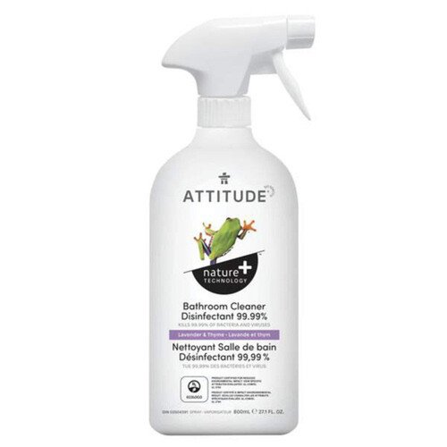 Attitude Nature + Thyme Lavender Bathroom Cleaner Disinfectant 800 ml