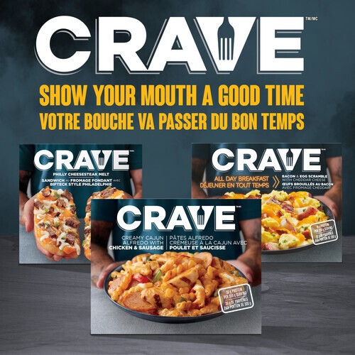 Crave Frozen Meal Creamy Cajun Alfredo With Chicken And Sausage 300 g