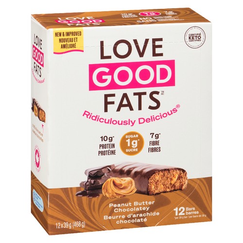 Suzie's Good Fats Bar Peanut Butter Chocolatey 12 x 39 g