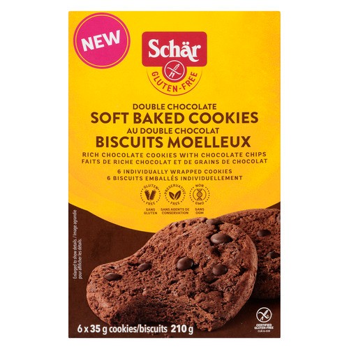 Schar Gluten-Free Cookies Soft Baked Double Chocolate 210 g