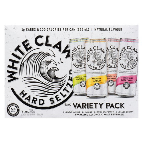 White Claw Mix Seltzer 5% Alcohol 12 x 355 ml (cans) 