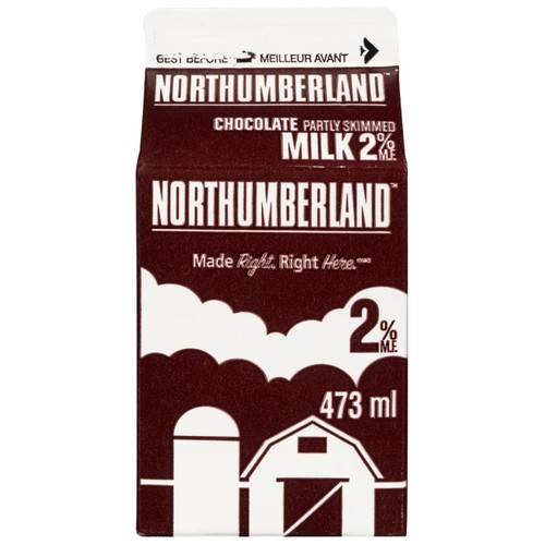 Northumberland Milk 2% Chocolate Skimmed Milk 473 ml