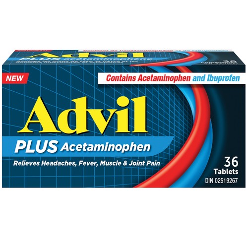 Advil Plus Acetaminophen Tablets 36 Count