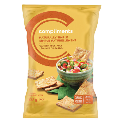 Compliments Pita Chips Garden Vegetable 227 g