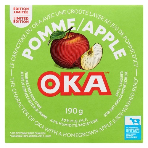 Oka Semi-Soft Surface Ripened Cheese Apple 190 g