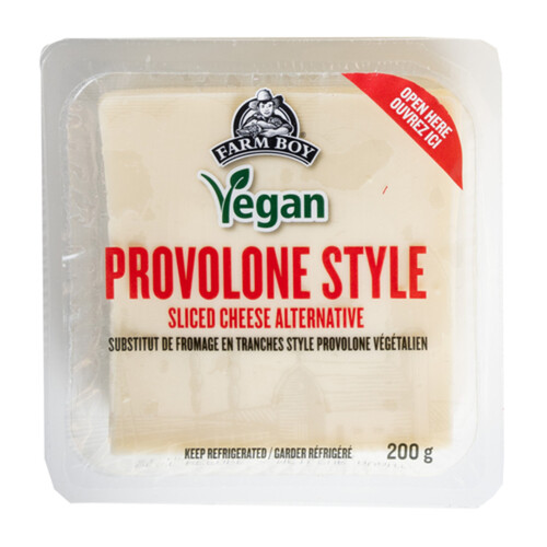Farm Boy Vegan Sliced Cheese Alternative Provolone-Style 200 g