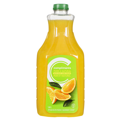 Compliments Orange Juice With Pulp Not From Concentrate 1.65 L