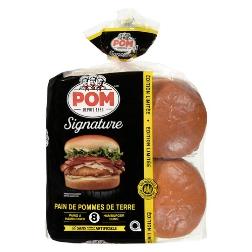 POM Hamburger Buns 8 Pack 480 g
