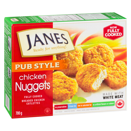 Janes Fully Cooked Frozen Chicken Breast Nuggets 700 g