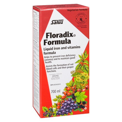 Flora Salus Floradix Formula Liquid Iron And Vitamins Formula 700 ml