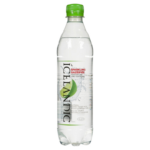 Icelandic Glacial Sparkling Natural Spring Water Tahitian Lime 500 ml (bottle)