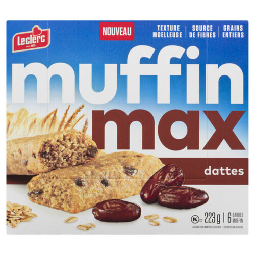 Leclerc Muffin Max Bars Date 223 g