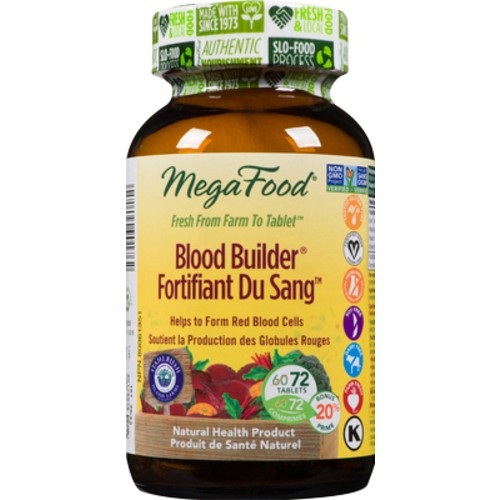 MegaFood Vegan Blood Builder Tablets 72 Count