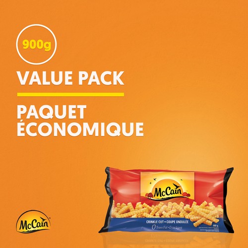 McCain Frozen Crinkle Cut French Fries 900 g