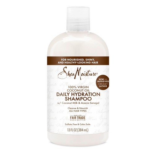 SheaMoisture Daily Hydration Shampoo Clean & Nourish 100% Virgin Coconut Oil 384 ml