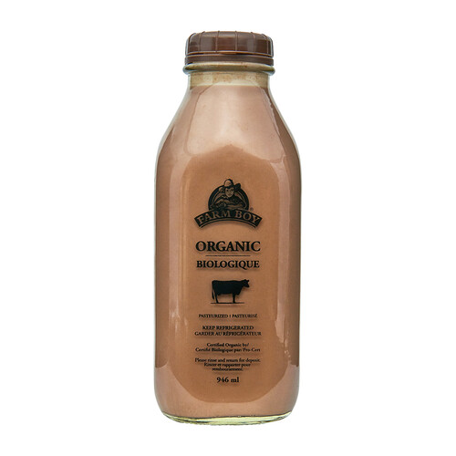 Farm Boy Lait au chocolat 2% m.g. biologique 946 ml