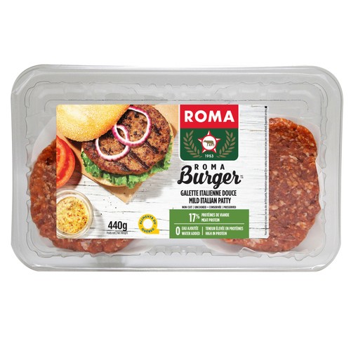 Roma Burger Patty Mild Italian 440 g