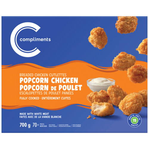 Compliments Frozen Popcorn Chicken 700 g