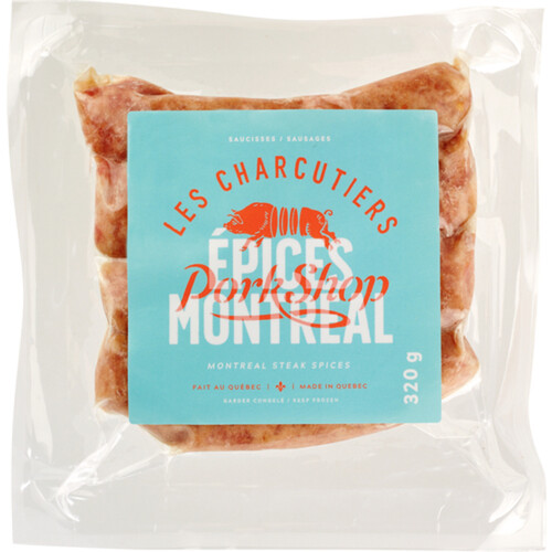 Les Charcutiers Pork Shop Frozen Sausage Montreal Steak 320 g