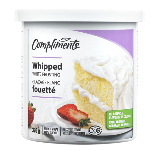 Compliments Whipped White Frosting 370 g