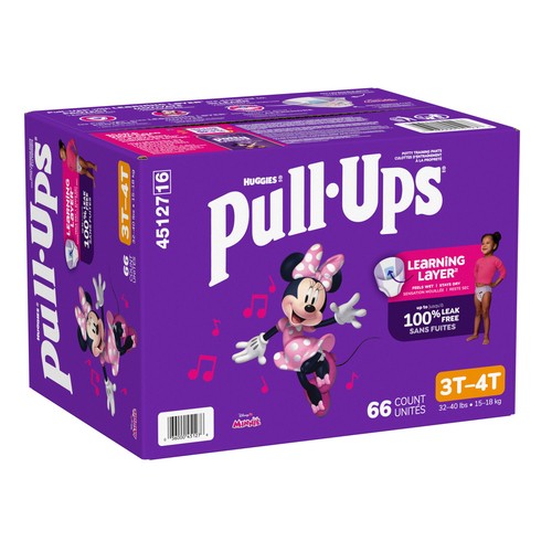 Huggies Pull-Ups Girl's Potty Training Pants 3T-4T 66 Count