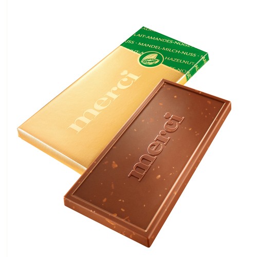 Merci Chocolate Bar Hazelnut Almond 100 g