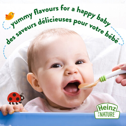 Heinz by Nature Organic Baby Food Pear Raspberry Oat & Yogurt Purée 128 ml