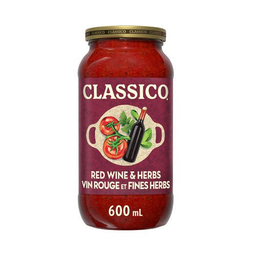 Classico Pasta Sauce Red Wine & Herb 600 ml