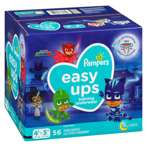 Pampers Easy Ups Training Underwear For Boys Size 4T-5T 56 Count 