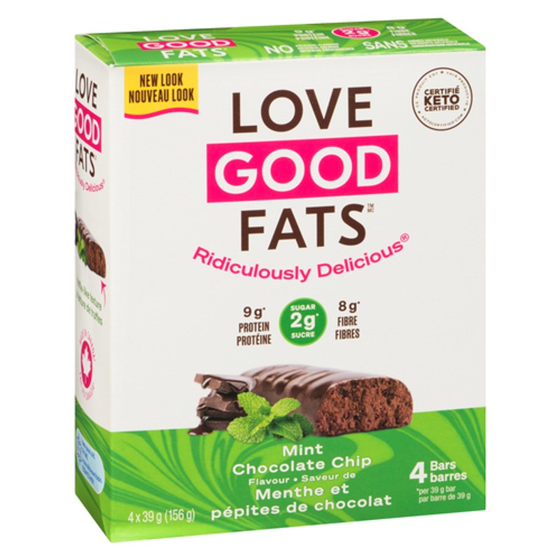 Suzie's Good Fats Keto Bar Mint Chocolate Chip 4 Pack 156 g - Voilà ...