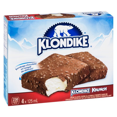 Klondike Krunch Ice Cream Bar 4 x 125 ml